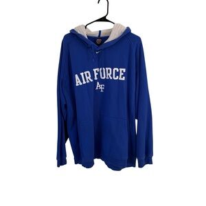 Nike Team Air Force Falcons Hoodie Blue Men’s XXL Pullover Sweatshirt